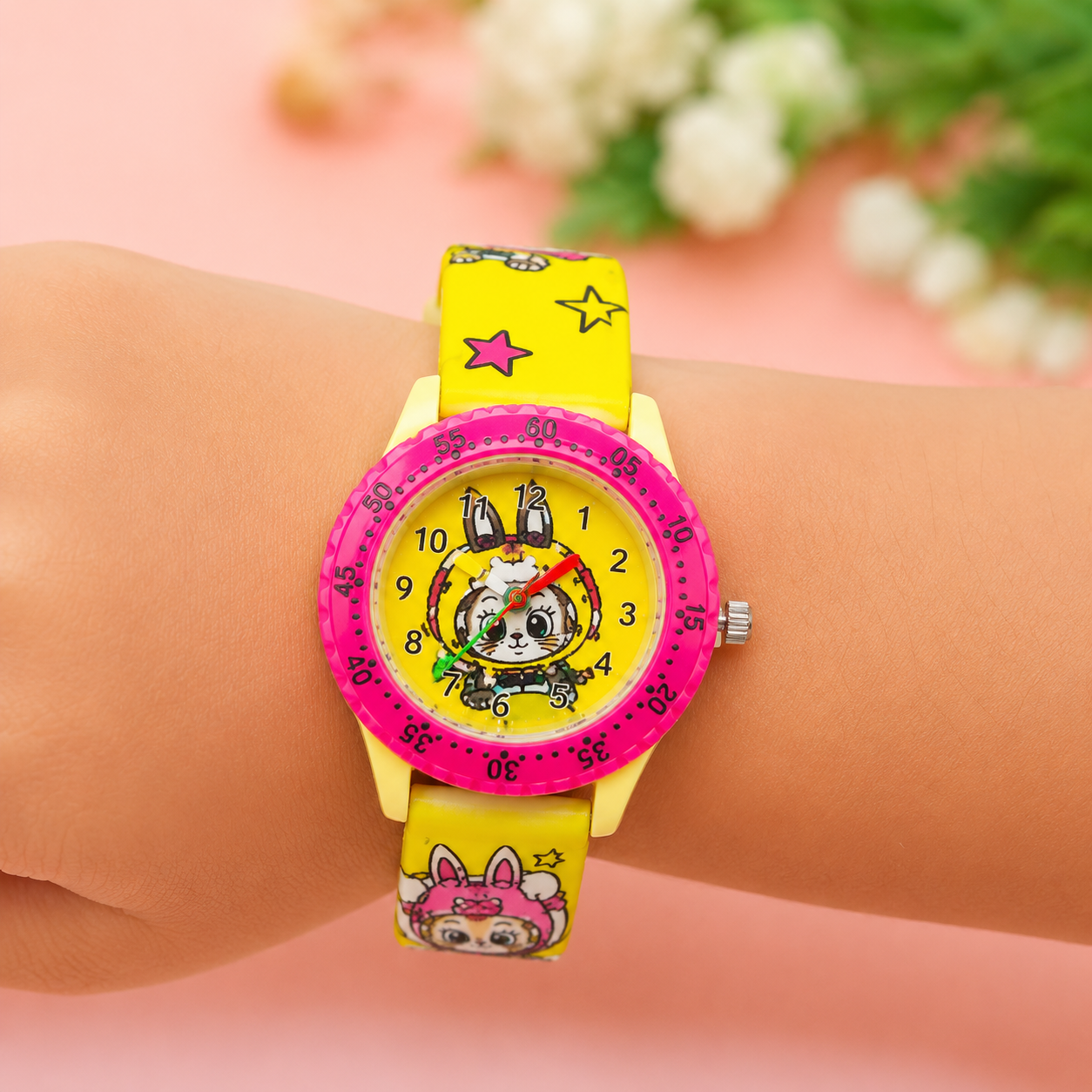 Mehta's Kids Learning Watch – Colorful Cartoon Analog Watch for Girls & Boys